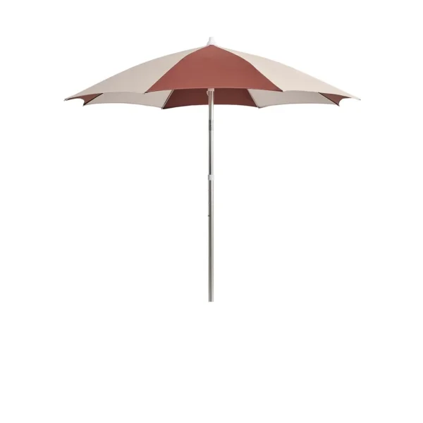 HAY Terrazza Octagon parasol Off-white-burgundy