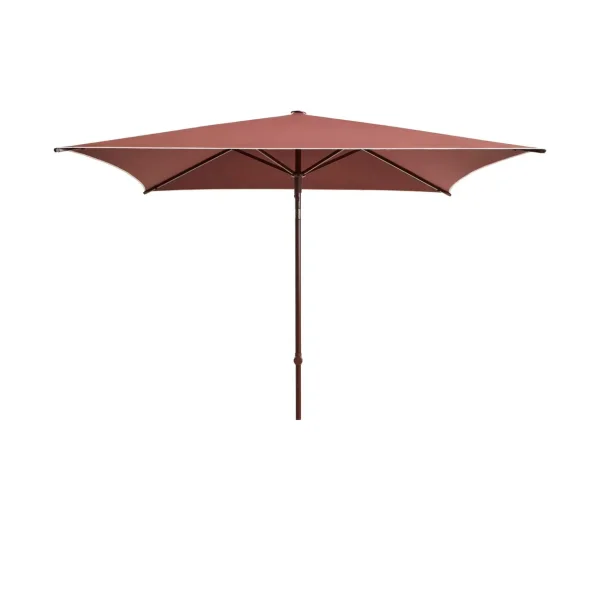 HAY Terrazza Square parasol Off white-burgundy