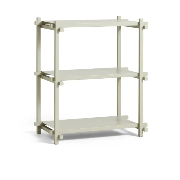 HAY Woody Column shelf Beech-smokey grey, low