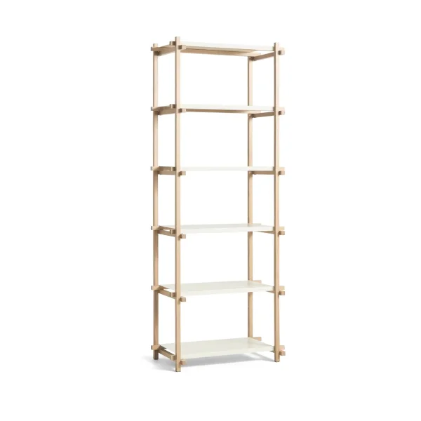 HAY Woody Column shelf Oak-almond white, high