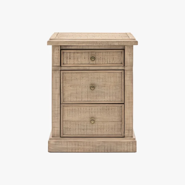 Heirloom 3 Drawer Bedside Table