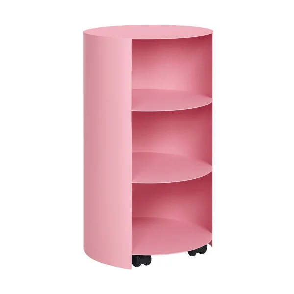 Hem Hide pedestal Ø38x68 cm Light pink textured