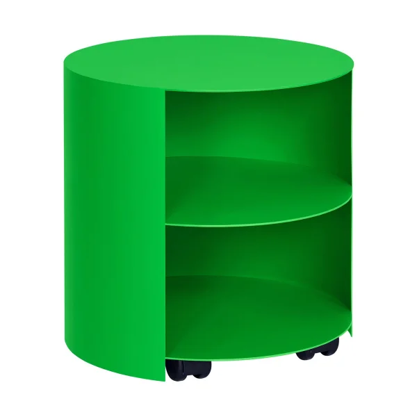 Hem Hide side table Ø38x41 cm Pure green textured