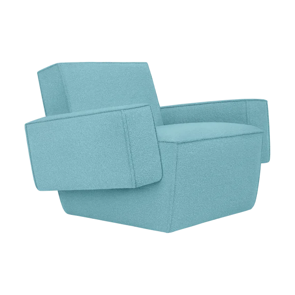 Hem Hunk lounge chair with arm rest Icicle