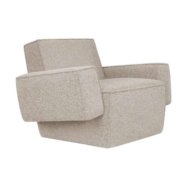 Hem Hunk lounge chair with arm rest Swan