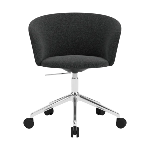 Hem Kendo Swivel office chair with 5 wheels Graphite-polished aluminium