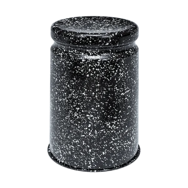 Hem Last stool Ø32x44 cm Black-white splatter