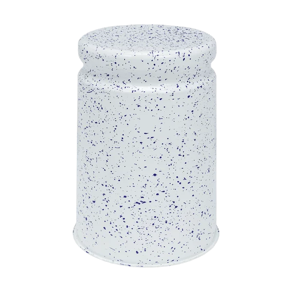 Hem Last stool Ø32x44 cm White-blue splatter
