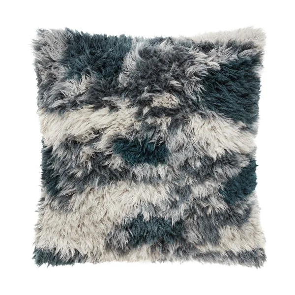 Hem Monster cushion Medium 50x50 cm Dark teal-off white