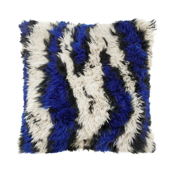 Hem Monster cushion Medium 50x50 cm Ultramarine blue-off white