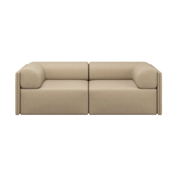 Hem Palo Block 2-seater sofa with arm rest Low 200 cm Beige