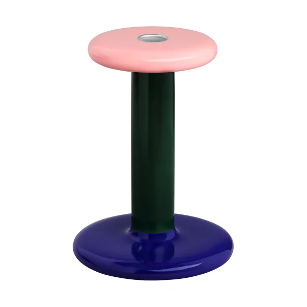 Hem Pesa candlestick Medium 18 cm Pink-black green-night blue