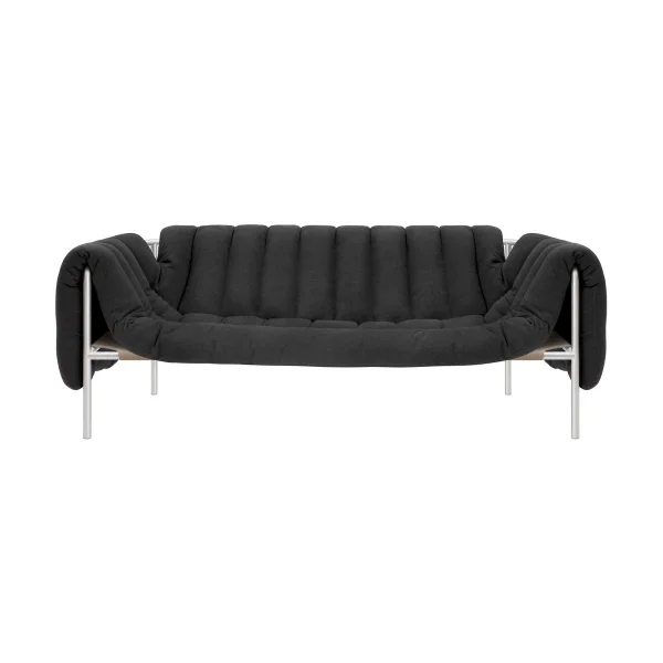 Hem Puffy 2,5-seater sofa 205 cm Anthracite-stainless steel