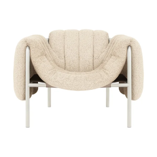 Hem Puffy lounge chair Eggshell-cream