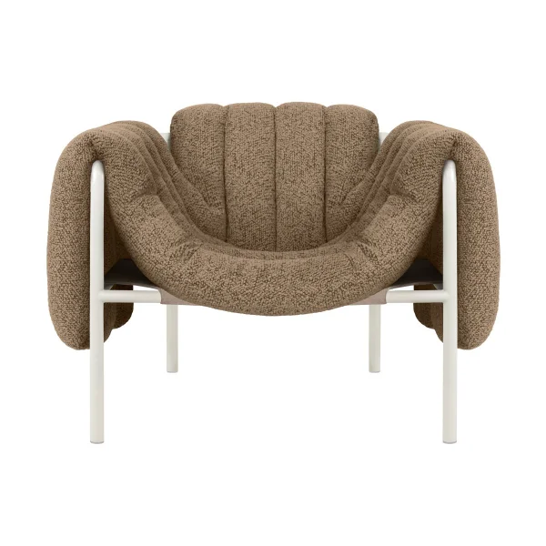 Hem Puffy lounge chair Sawdust-cream