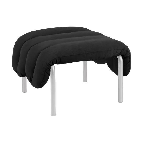 Hem Puffy ottoman 58x67 cm Anthracite-stainless steel