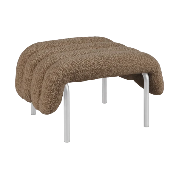 Hem Puffy ottoman 58x67 cm Sawdust-stainless steel