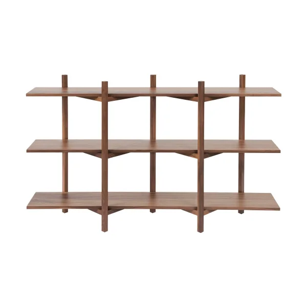 Hem Zig Zag shelf Low 175x100 cm Walnut
