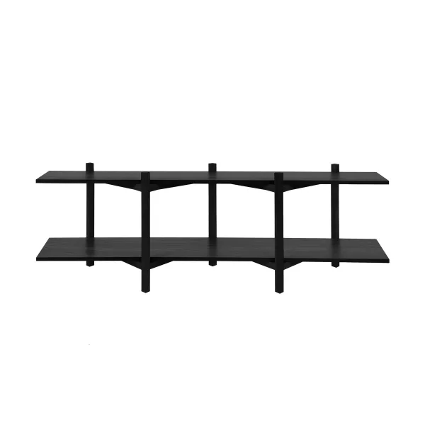 Hem Zig Zag shelf Media 194x57 cm Black