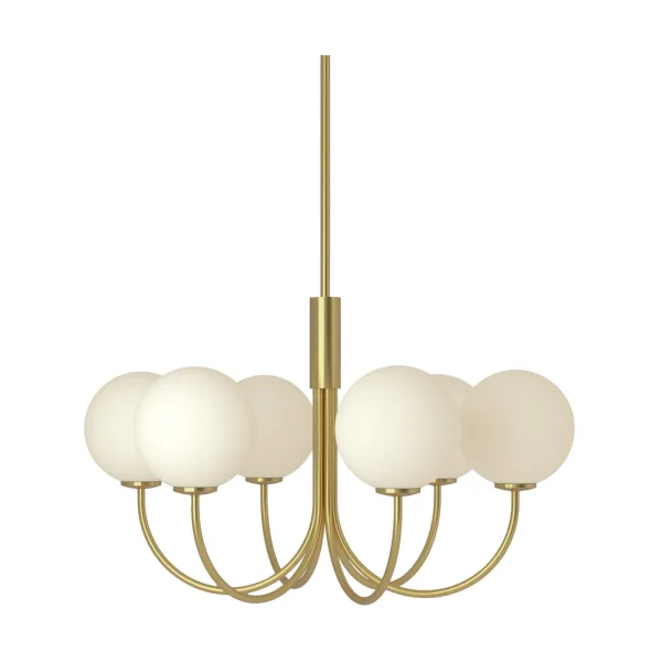Herstal Ballon Chandelier Satin brass, Ø60 cm