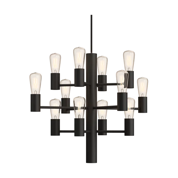 Herstal Manola Mini 12 chandelier Black