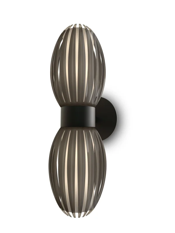 Herstal Tentacle wall lamp duo 34 cm Black-Smoked