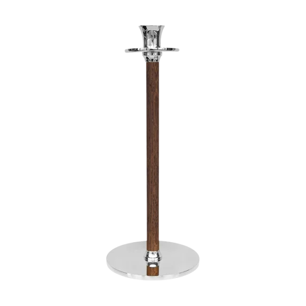 Hilke Collection Alto Basso candle holder 30 cm Nickel-plated brass