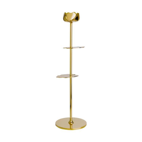 Hilke Collection Ninfea Alta candlestick 35 cm Brass