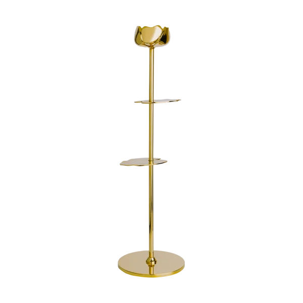 Hilke Collection Ninfea Alta candlestick 40 cm Brass