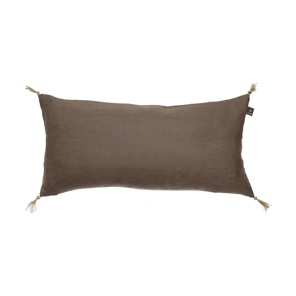 Himla Sunshine cushion cover tassel 30x60 cm Coffee
