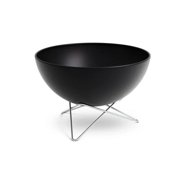 Höfats BOWL 57 fireplace Black-silver, star base