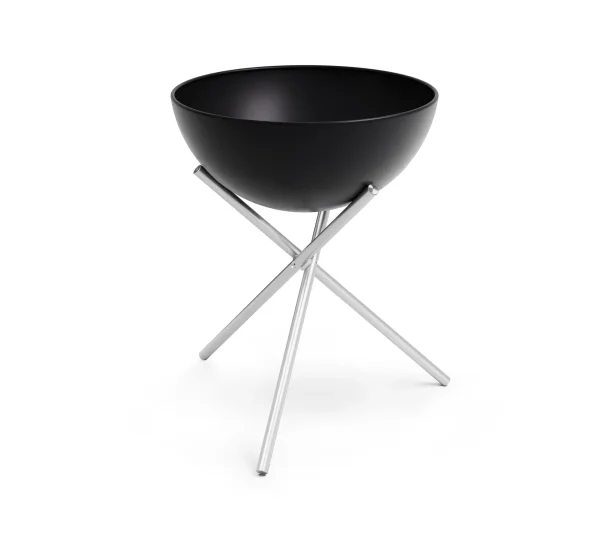 Höfats BOWL 57 fireplace Black-silver, tripod stand