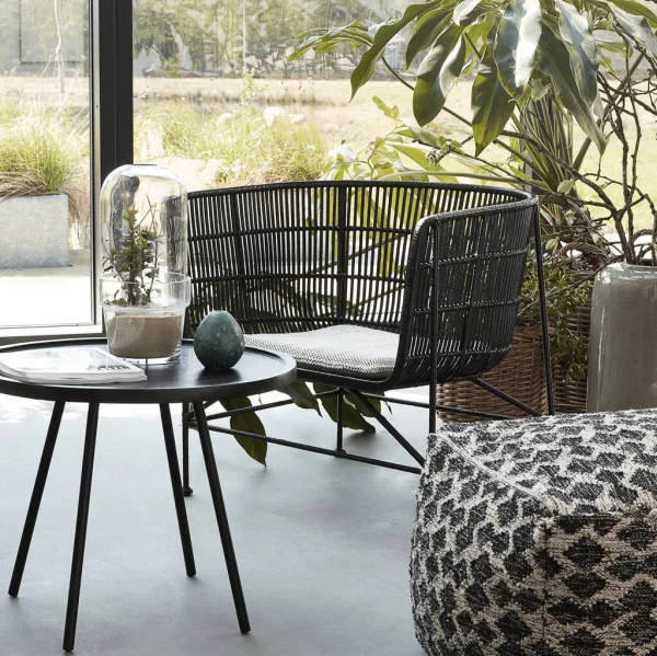 House Doctor Rattan Armchair - Black