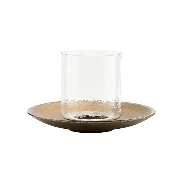 House Doctor Solapur lantern Ø50x35 cm Brass-glass