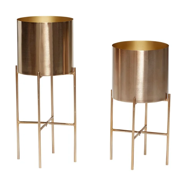 Hübsch Airy pot set 2 pieces Brass