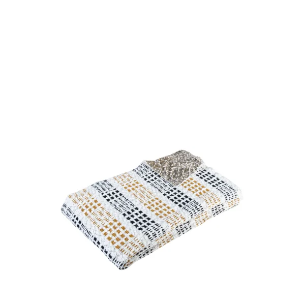 Hübsch Cotton throw 130x200 cm Black