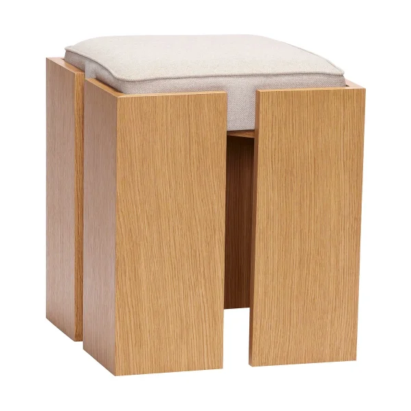 Hübsch Forma stool Oak sand