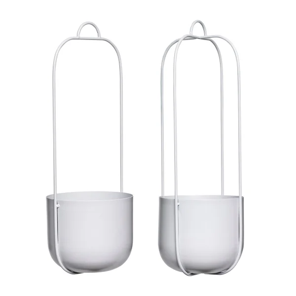 Hübsch Hanging planter 2-pack Gray