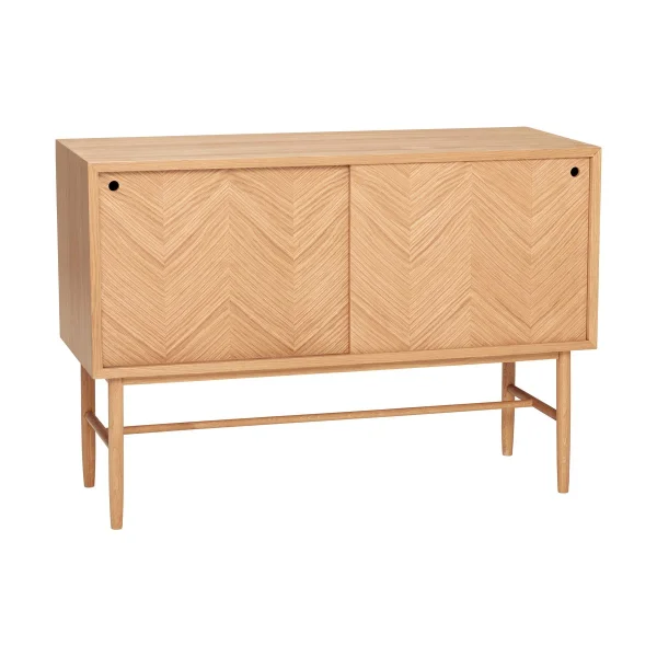 Hübsch Herringbone dresser with sliding doors Oak