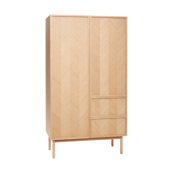 Hübsch Herringbone wardrobe large Oak