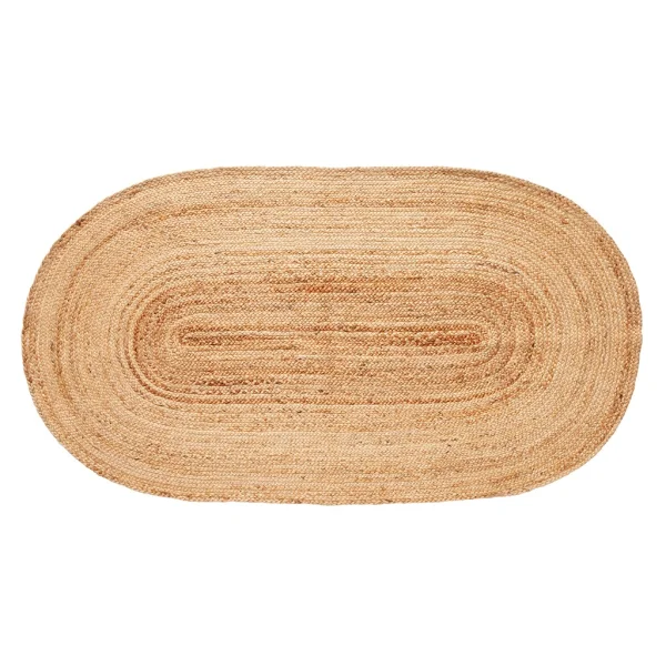 Hübsch Jute rug oval 100x200 cm Nature