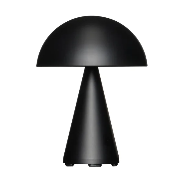 Hübsch Mush portable table lamp Matt black, 20 cm