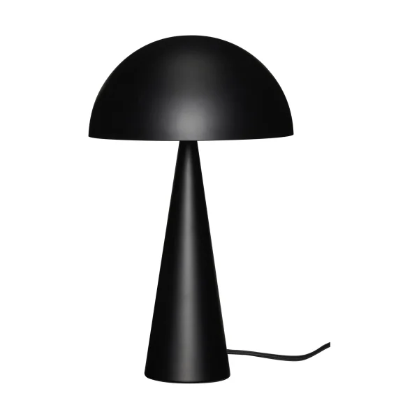 Hübsch Mush table lamp Matte black, tall 50 cm