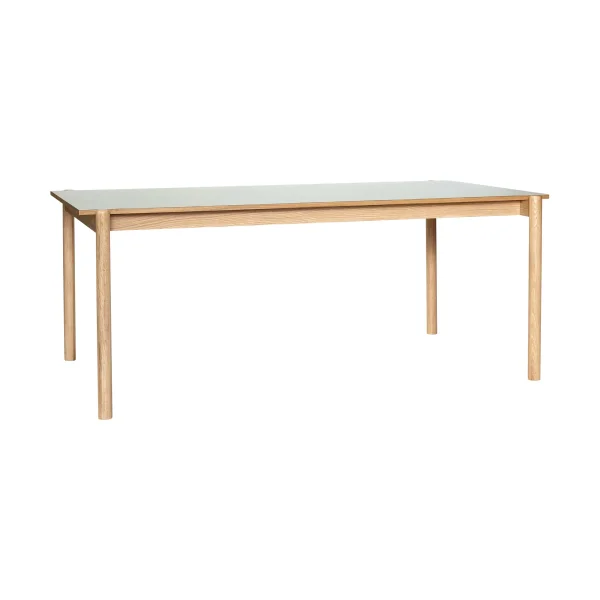 Hübsch Oblique dining table Grey, 190x106 cm