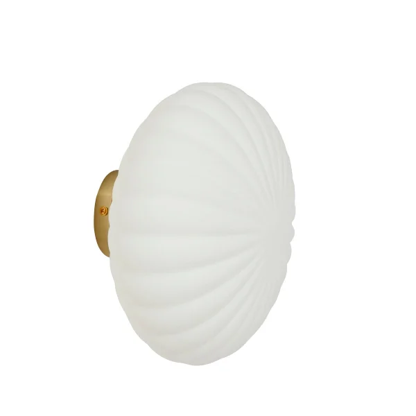 Hübsch Wall lamp Metal-glass-brass-opal