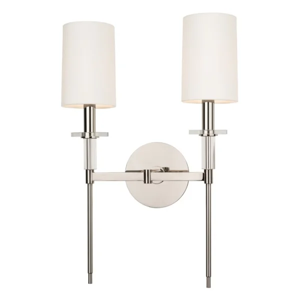 Hudson Valley | Amherst Double Wall Light | Polished Nickel