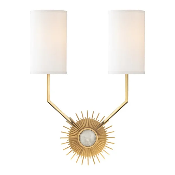 Hudson Valley | Borland Wall Light | Aged Brass