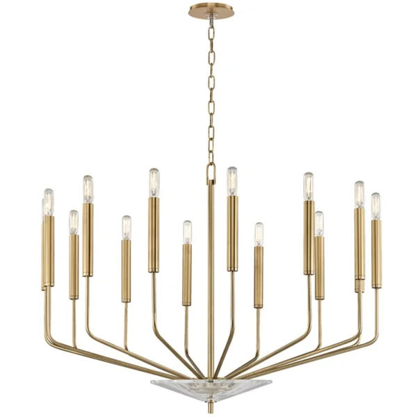 Hudson Valley I Gideon Chandelier I Aged Brass