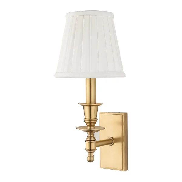 Hudson Valley I Ludlow Wall Light I Aged Brass