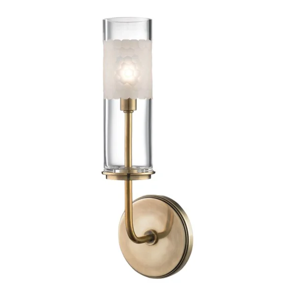 Hudson Valley I Wentworth Wall Sconce I Aged Brass